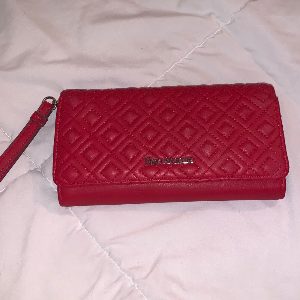 Zip Wallets Enzo Angiolini Wristlet Enzo Angiolini Red Wristlet/Clutch